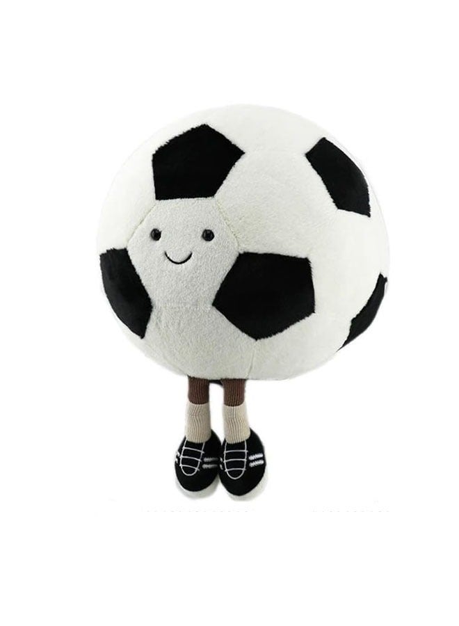 Cute 11.8 inch Football Plush Toy, Soft Plush Sports Pillow, Kids Birthday Gift  Home Decor (Soccer) - Image 1