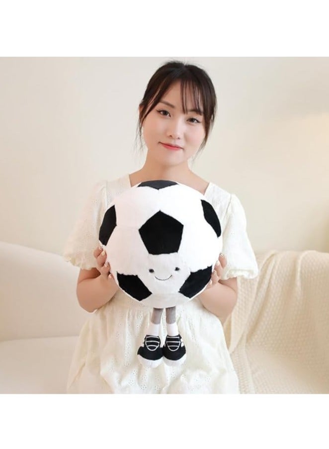 Cute 11.8 inch Football Plush Toy, Soft Plush Sports Pillow, Kids Birthday Gift  Home Decor (Soccer) - Image 3