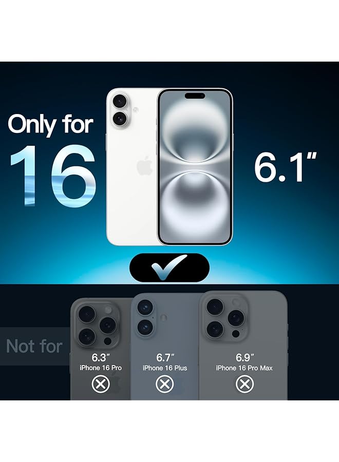 Jetech Screen Protector For Iphone 16 6.1 Inch With Camera Lens Protector Easy Installation Tool Tempered Glass Film Hd Clear 2 Pack Each - Image 2