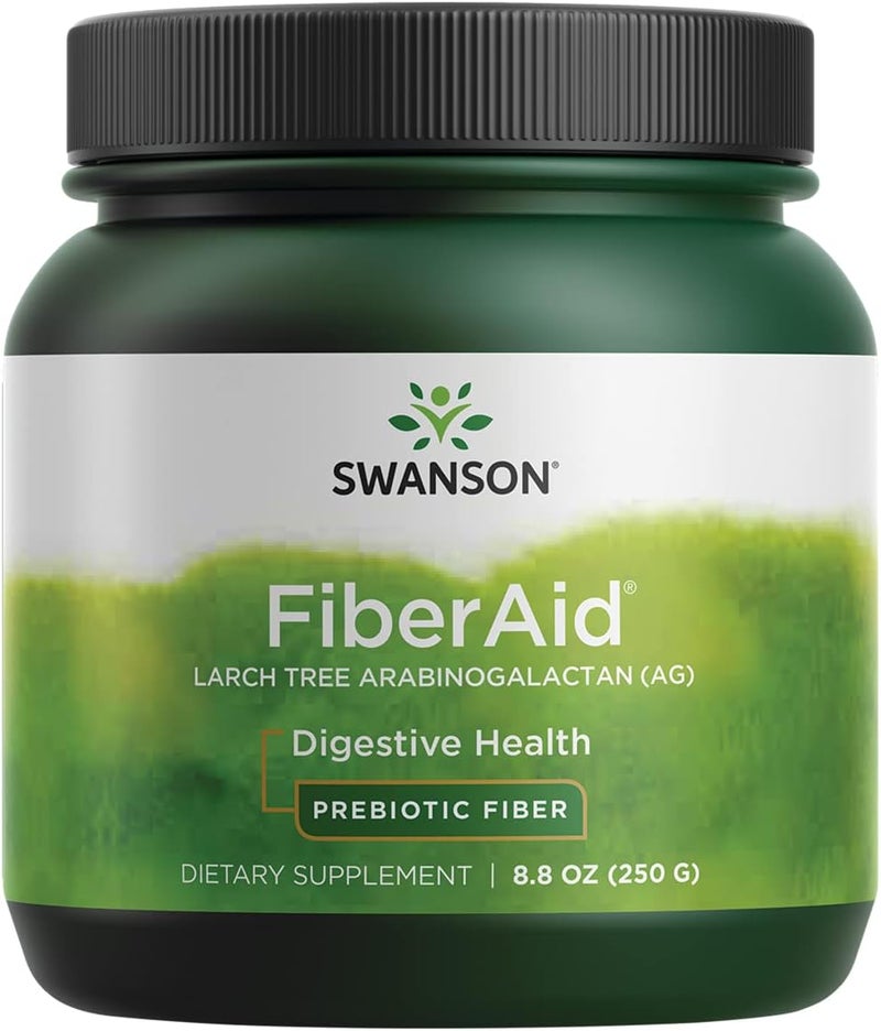 SWANSON مسحوق ألياف SWANSON FiberAid من شجرة اللاركس 88 أونصة، مشروب ألياف يعزز الصحة الهضمية ويدعم صحة الجهاز الهضمي - Image 1