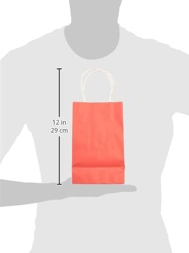Amscan حزمة قيمة من أكياس الورق الحمراء الأنيقة (8.5" × 5.25" × 3.5") - 10 قطع - مثالية للحفلات، الفعاليات، الهدايا والمزيد - Image 2