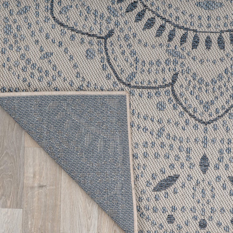 Rugshop Medallion Easy Cleaning for Patio/ Deck Rugs,Balcony Rugs Indoor/Outdoor Area Rug 5' x 7' Cream - Image 5