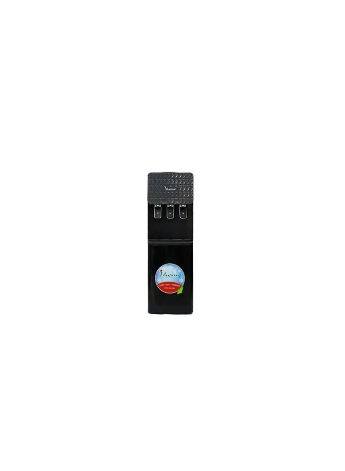 iHome Cold, Hot & Warm Water Dispenser, 3 Taps, Black - KI-1010