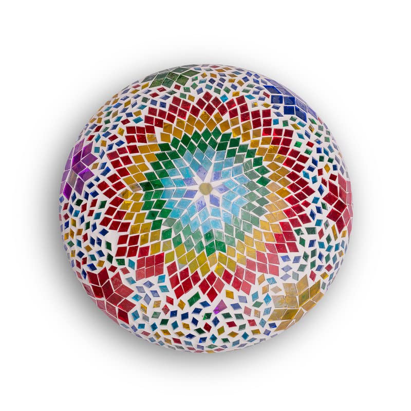 earthenmetal إيرثن ميتال - تصميم زهرة متعددة الألوان من الفسيفساء الملونة لسقف الزجاج - Image 4