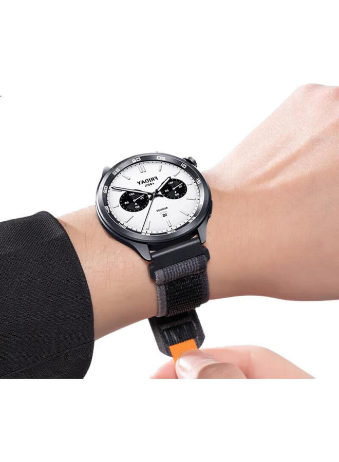 Canghua سوار ساعة من النايلون المنسوج بحلقة لـ Xiaomi Watch S4/s3/s1/s2، Xiaomi Watch S1 Pro/color 2/sport Edition، رمادي - Image 3