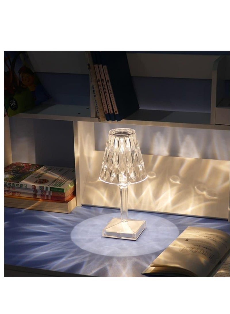 ELTRAZONE Lamp Living Room Elegant Table Lamp with 3 Way Dimmable Color USB-Powered Crystal Diamond Lamp Decorative Light for Living Room Bedroom - Image 4
