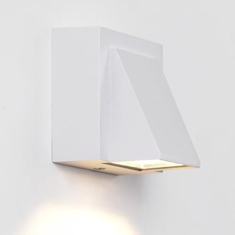 V.nice Modern LED Wall Light Fixture Indoor Outdoor, White Aluminum Down Light, IP65 Waterproof, 3000K Warm White Wall Sconce for Hallway Porch Balcony Bedroom Staircase Garden Lighting - Image 1