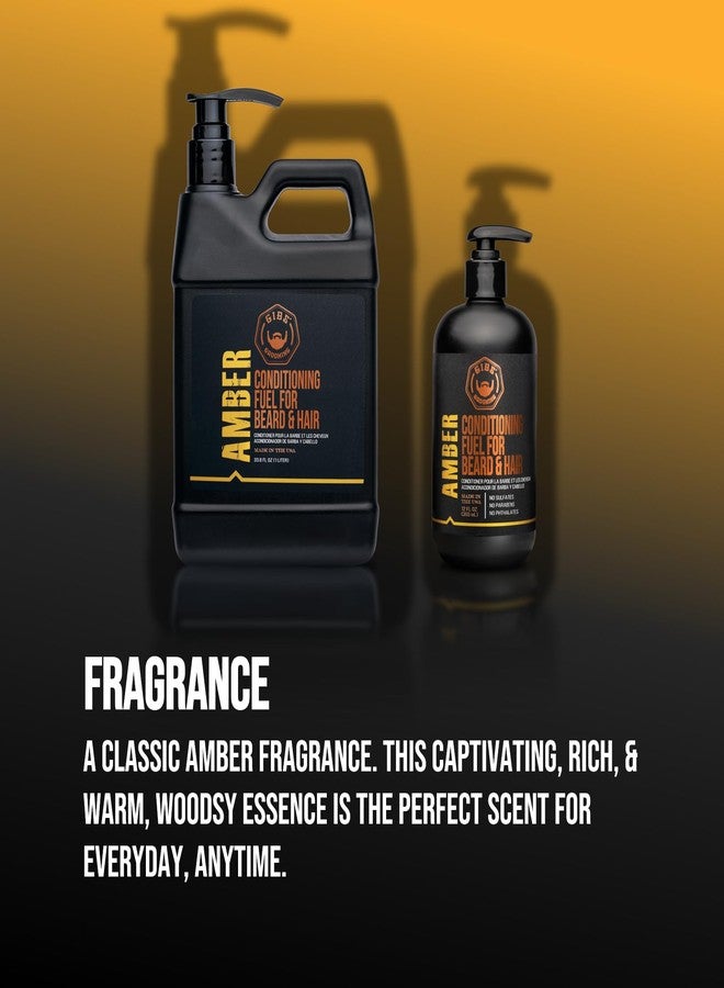 GIBS Amber Beard and Hair Conditioner - Detangle, Control Frizz, Revitalize Dry Hair & Skin, Antimicrobial & Antioxidant - Made in USA - Image 3