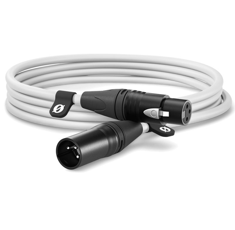 RODE XLR3-MW  3-Pin Male to Mini-Wire Microphone Cable Adapter XLR3MW white