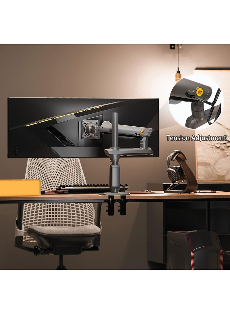 NB NORTH BAYOU NB Ergonomic Gaming Monitor Stand – Adjustable Heavy Duty Arm for 27–50 Inch Screens, Max Load 18kg, C-Clamp & Grommet Installation, VESA Compatible - Image 5