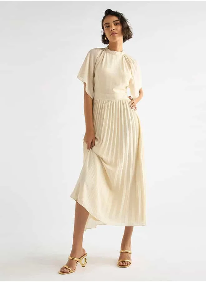 Splash FAV Pleated Mockneck Dress