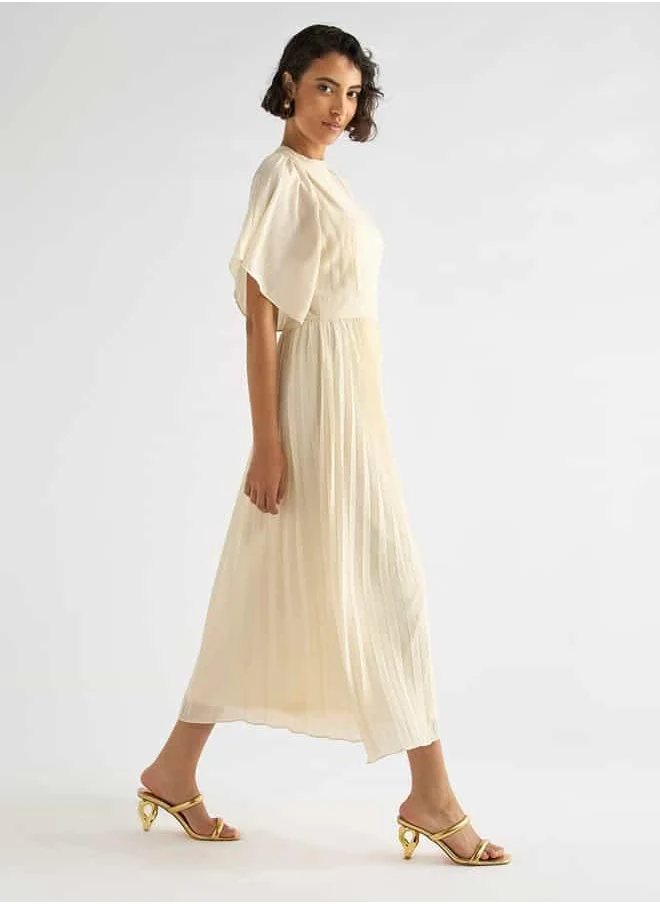Splash FAV Pleated Mockneck Dress