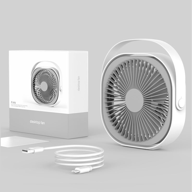 6-Inch Desktop Fan Creative Portable Portable Usb Charging Desk Fan Air Conditioner Silent Summer Gift - Image 5