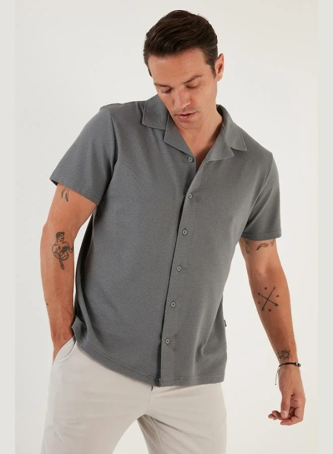 Buratti Cotton Regular Fit Short Sleeve Shirt Men's SHIRT 5902640