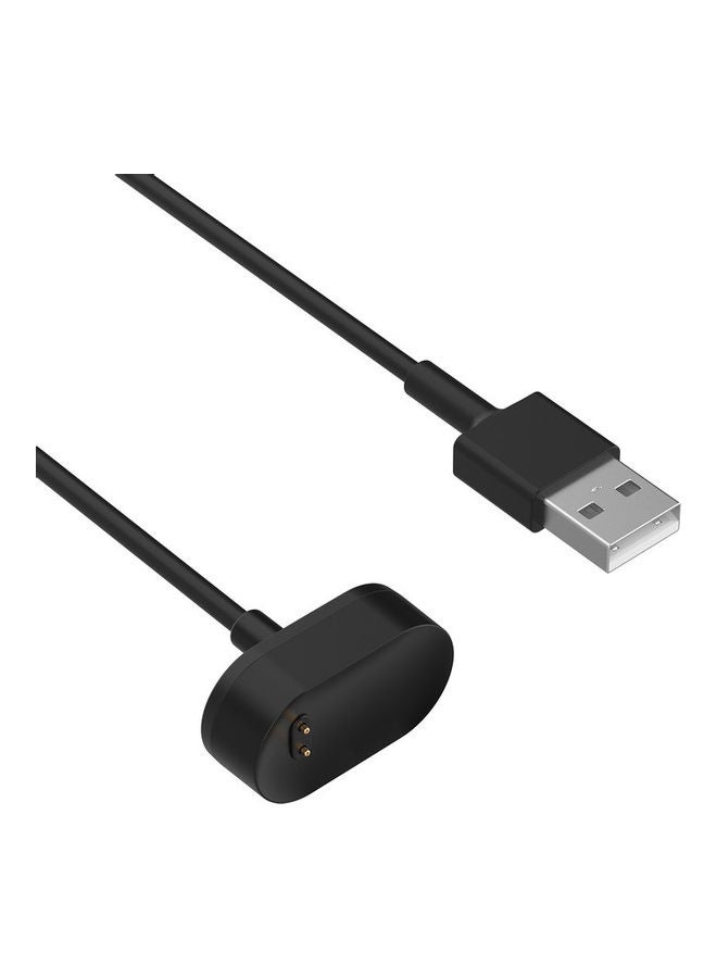 طقم كابلات شحن لساعة فيتبيت إنسباير/إنسباير HR مكون من قطعتين أسود - Image 3