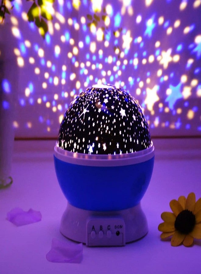 FLOOVI Plastic Star Master Rotating 360 Degree Kids Toys Moon Light Projector For Diwali Kids Room Bulb Usb Wire Colorful Romantic Led Bed Lamp Moon Children Baby Sleep (Multi Color) - Image 1