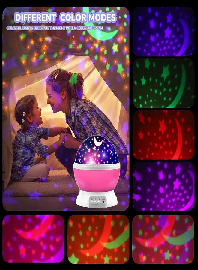FLOOVI Plastic Star Master Rotating 360 Degree Kids Toys Moon Light Projector For Diwali Kids Room Bulb Usb Wire Colorful Romantic Led Bed Lamp Moon Children Baby Sleep (Multi Color) - Image 2