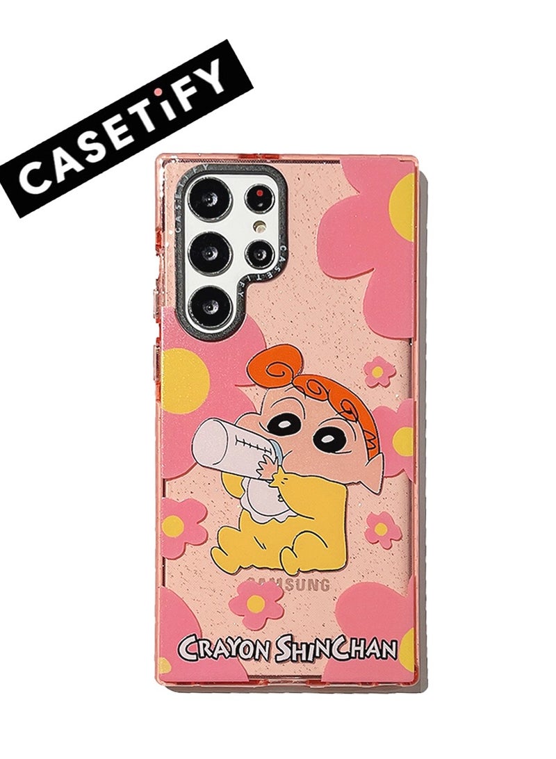 Casetify Samsung Galaxy S24 Ultra Shin-chan Floral Pink Case - Image 1
