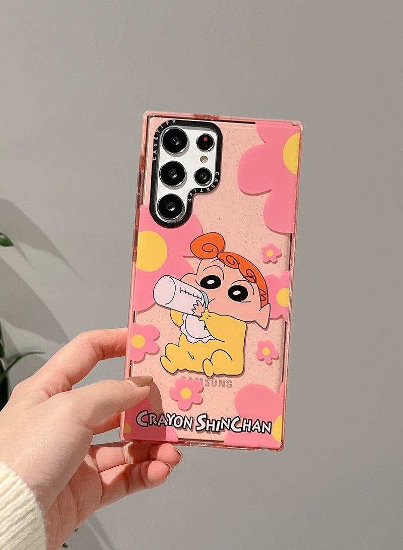 Casetify Samsung Galaxy S24 Ultra Shin-chan Floral Pink Case - Image 2