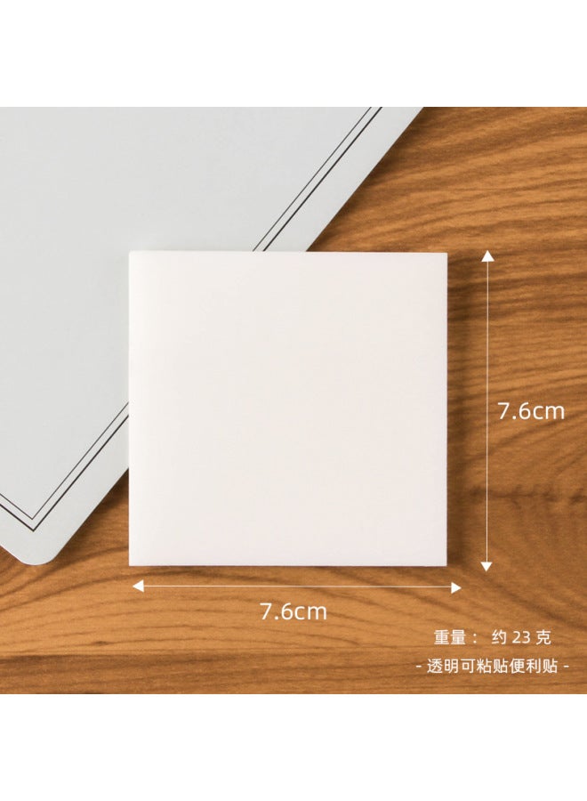 HELPS ملاحظات لاصقة شفافة للحيوانات الأليفة، علامة طلابية، أسلوب لصق المفاتيح، دفتر ملاحظات إبداعي، ملاحظة رسالة، ملصق ملاحظات - Image 1