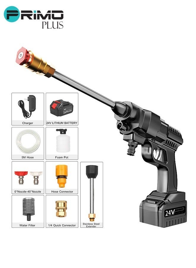 بريمو بلس ماكينة غسيل كهربائية لاسلكية تعمل بالضغط العالي متعدد الألوان 9 متر | V24  | PR202 - Image 2
