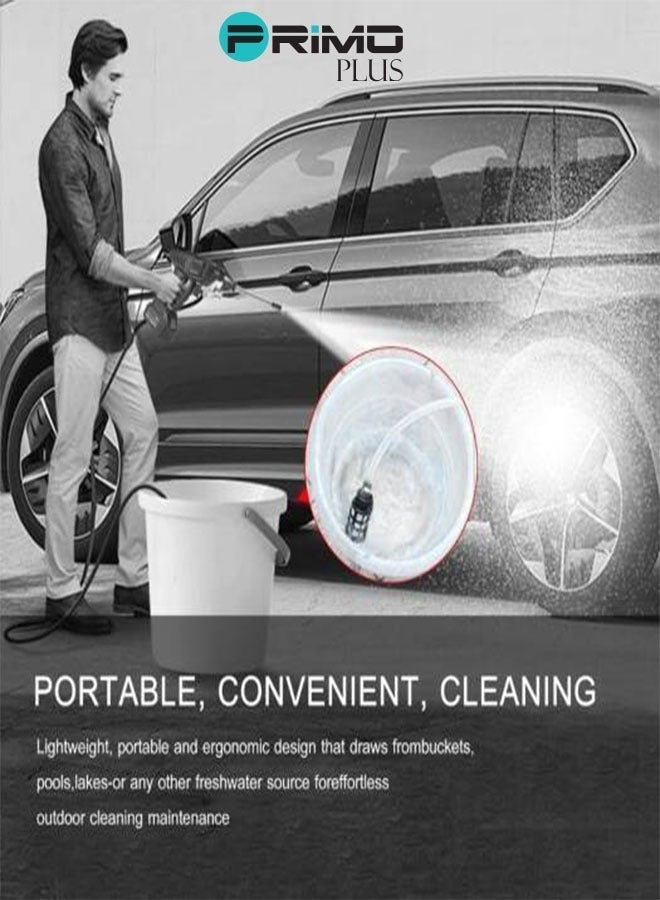 بريمو بلس ماكينة غسيل كهربائية لاسلكية تعمل بالضغط العالي متعدد الألوان 9 متر | V24  | PR202 - Image 5