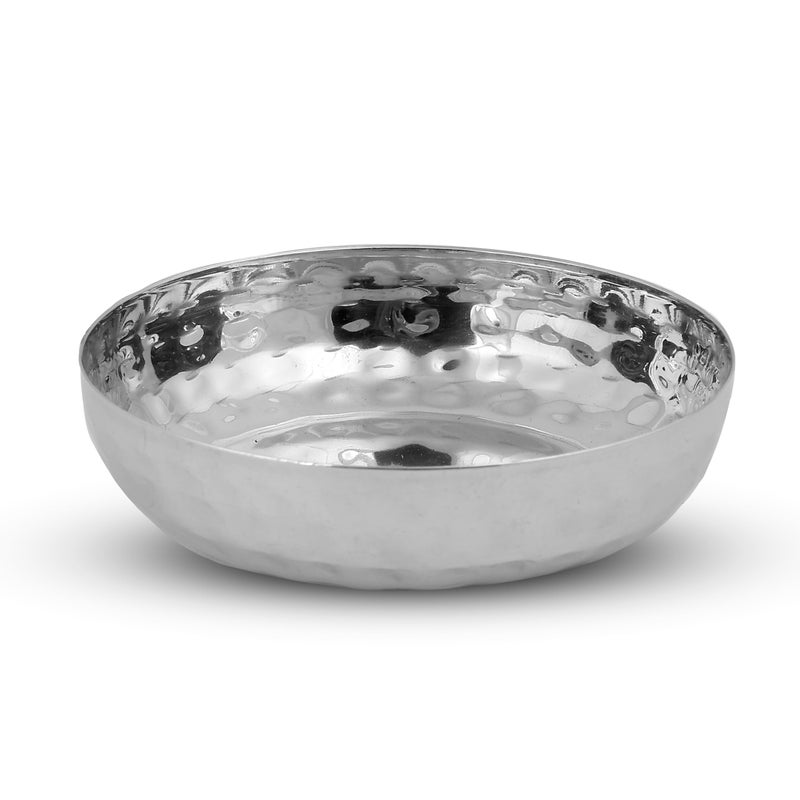 LiMETRO STEEL Stainless Steel Set of 6 Solid Hammered Finish Dinner Set - Image 4