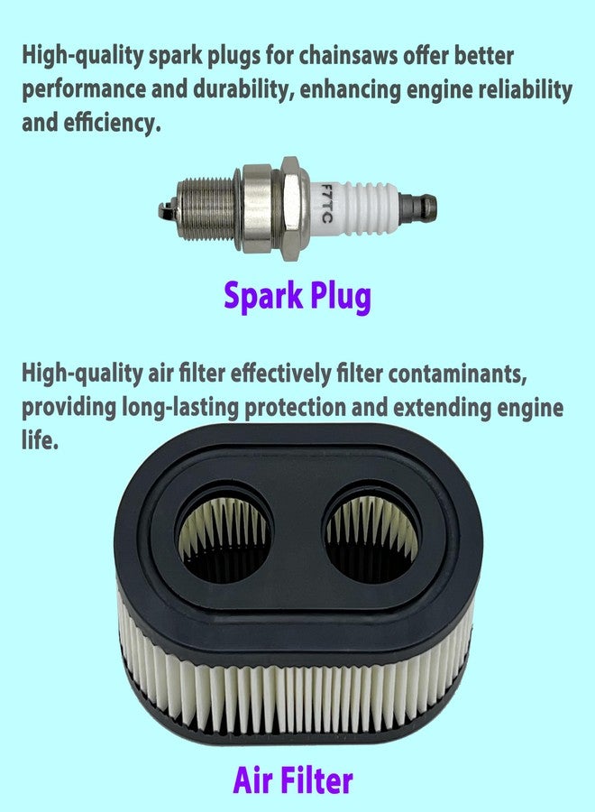 LETAYAR 593260 Air Filter and Spark Plug for 4247 5432 5432k 09P00 09P702 550E 500EX 550EX 625 575EX Series Lawn Mower Engine 593260 798452 334404 Air Cleaner Cartridge Filter Replacement Air Filters - Image 2