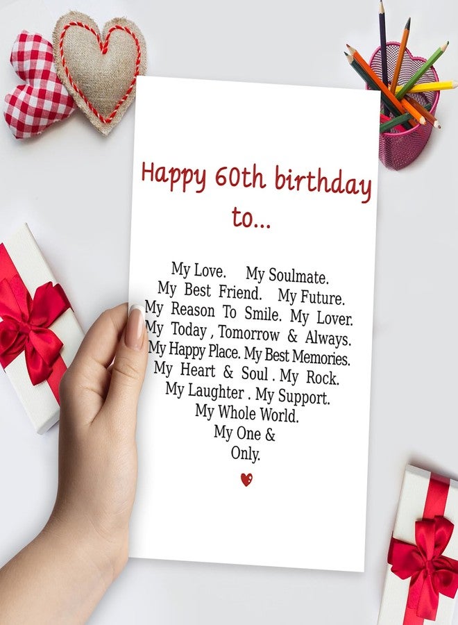 MQMRYeto Funny 60th Birthday Card for Men Women,Romantic 60 Year Old Greeting Card for Boyfriend Husband,Naughty Love Anniversary Card for Wife Girlfriend,Special 60th Birthday Gifts For Only Love Him Her - Image 5