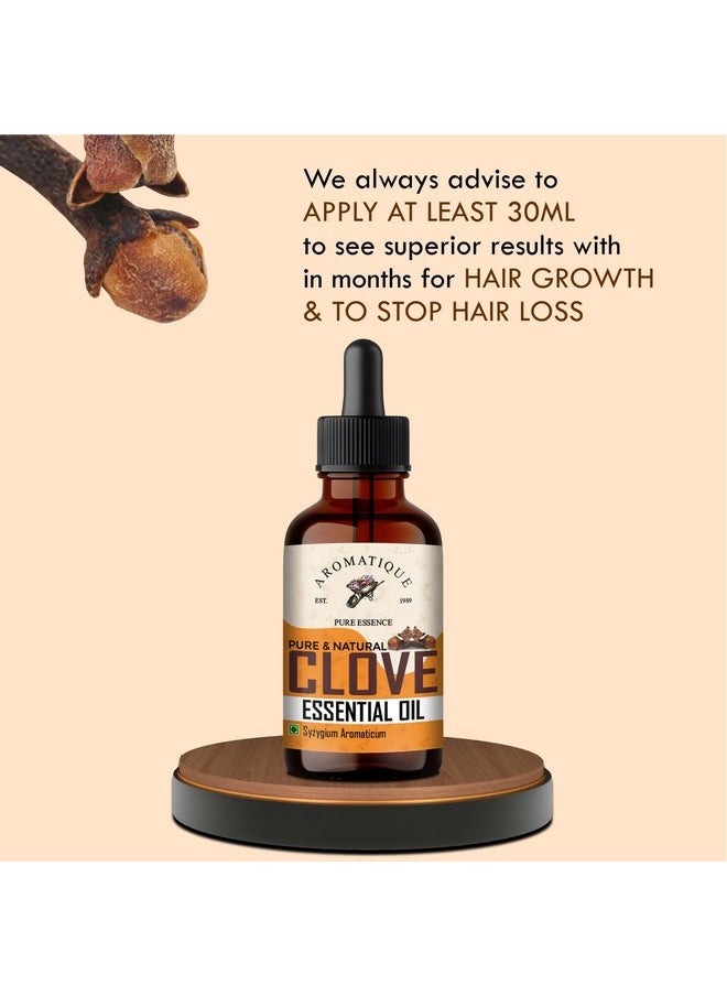 AROMATIQUE - Pure Clove Oil For Teeth Pain- Natural Aromatic Essence For Freshening Ambiance, Dental Care, And Diy Skincare - Pure & Undiluted, 15Ml - Image 1