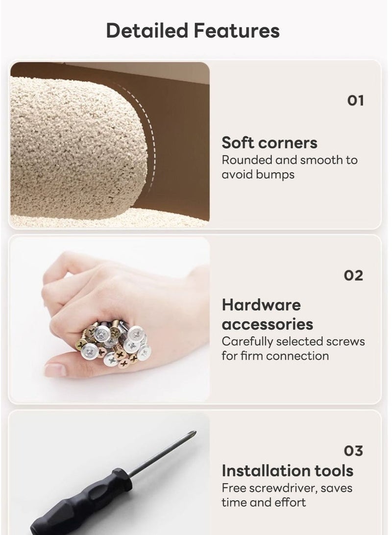 WALALLA Luxury Lambskin Vanity Stool - 37x34x80cm Makeup Chair with Black Legs | Plush Dressing Bench for Bedroom, Boudoir & Beauty Room (White) - Image 5