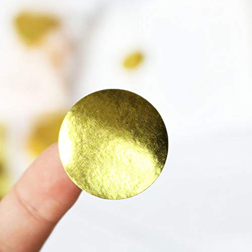 JHere Gold Foil Stickers Heart Shape Stickers Round Dot Labels Adhesive Labels - 240pcs - Image 4
