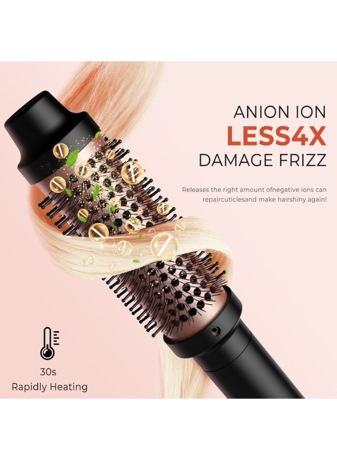 Thermal Brush, Ceramic Curling Comb, Ionic Curling Comb 110-240V Travel Curling Iron, LCD Display, 5 Temperature Settings, 30s Fast Heating, Quick Design Modeling, Black - Image 3