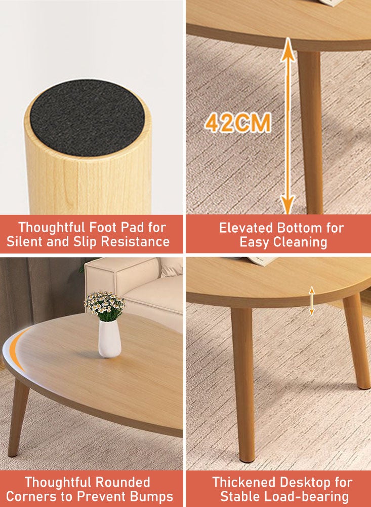 Perfii طاولة قهوة معاصرة لغرفة المعيشة بتصميم بسيط وأنيق - Image 3