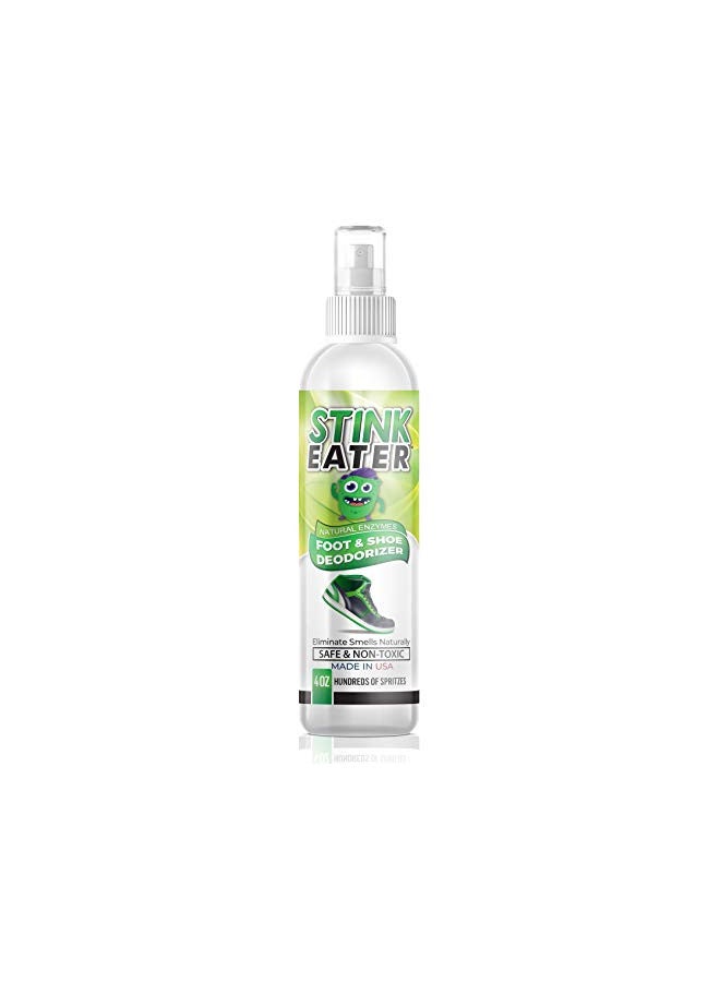 Life Miracle Stink Eater Natural Enzyme Shoe Deodorizer Spray, Foot Odor Eliminator & Freshener | Wipe Out the Cause Of Smells At Their Source | Made In the USA - Image 1