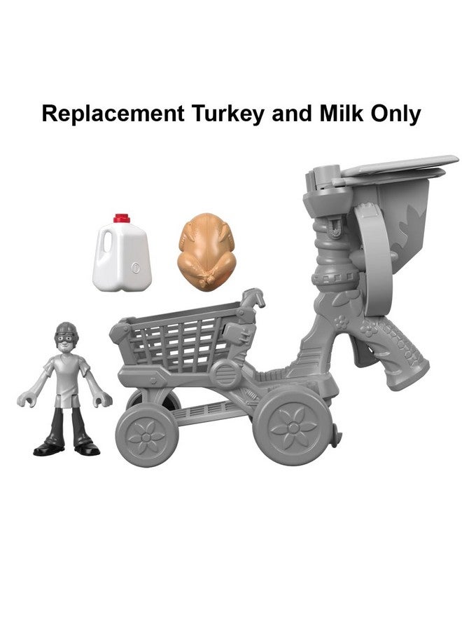 imaginext جزء بديل من إيميجينكست - مجموعة لعب سكوبى دو شاجى وألترا لايت - FXW31 ~ بديل تركيا وحليب، أبيض، بني - Image 3