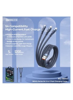 كابل شحن - Cyclone 5A Fast Charging One-To-Three Charging Cable Rc-199Th-Blue - pzsku/Z2170C033E21CD04AA540Z/45/_/1689754456/024f5c84-a277-4f5d-8c13-d1a5c6bfba00