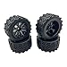 ZRRC 12mm Hex RC Wheels and Tires 110 Scale RC Truck Tires and Wheels for Traxxas Rustler Stampede 2wd 4x4 vxl Hoss ERevo Redcat Volcano EPX RIAARIO AMORIL Preglued 28 RC MT Tyres Wheels - Image 2