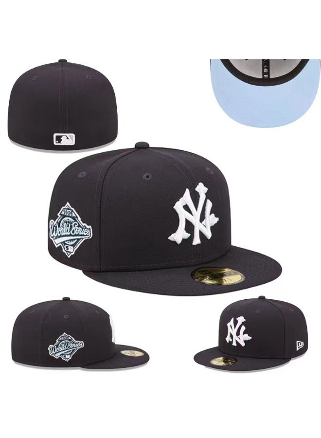 NEW ERA New York Yankees 2023 World Series Black Snapback Hat - Limited-Edition Bone Logo MLB New Era Cap 558SIZE