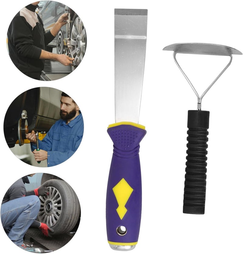 Luxshiny 4 Sets Tire Repair Tool Set Wheel Weights Balance Remover Tool for Cars - Image 2