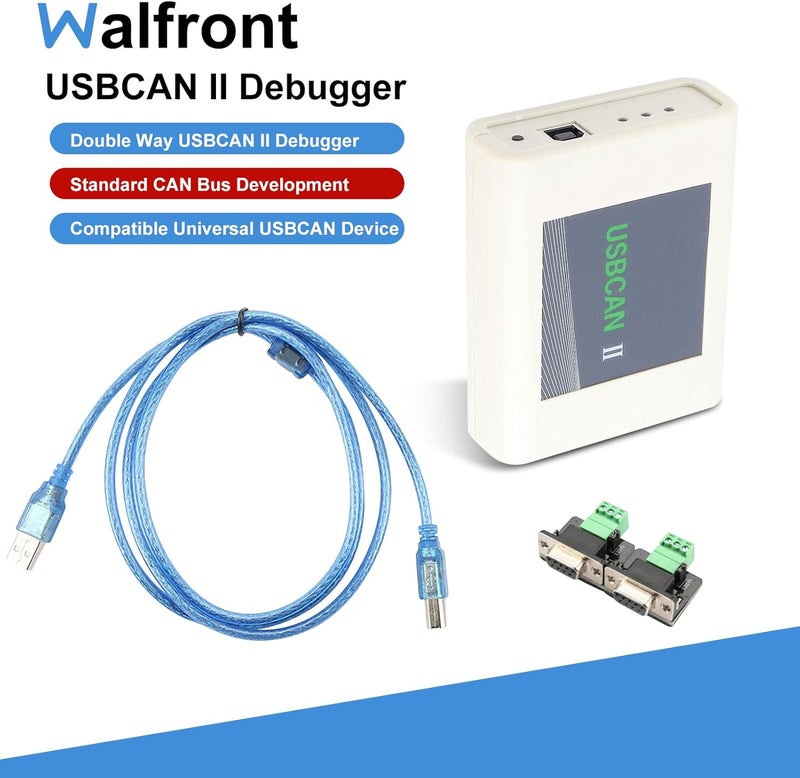 Wal front USB to CAN Analyzer Double Way USBCAN II Debugger Industrial Grade High Speed Channel Debugger Support CAN Delay - Image 4