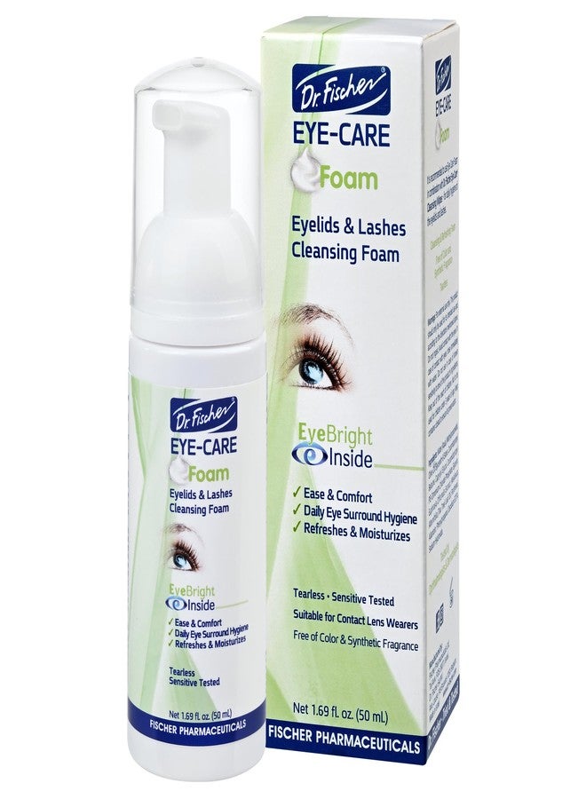 Dr. Fischer Tea Tree Oil Eyelid Cleanser - Eye Lid Scrub and Wash - Gentle Eyelash Foam Tear Free - Image 1