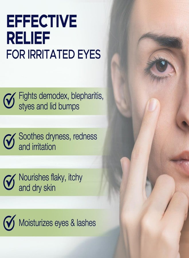 Dr. Fischer Tea Tree Oil Eyelid Cleanser - Eye Lid Scrub and Wash - Gentle Eyelash Foam Tear Free - Image 2