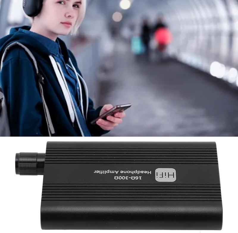 Portable Headphone Amplifier, Earphone Amp with 2 S Gain, S for 16 300 Ohm Headph, 3.5mm AUX Input Output, Headphone Amplifier with Re Battery - Image 2