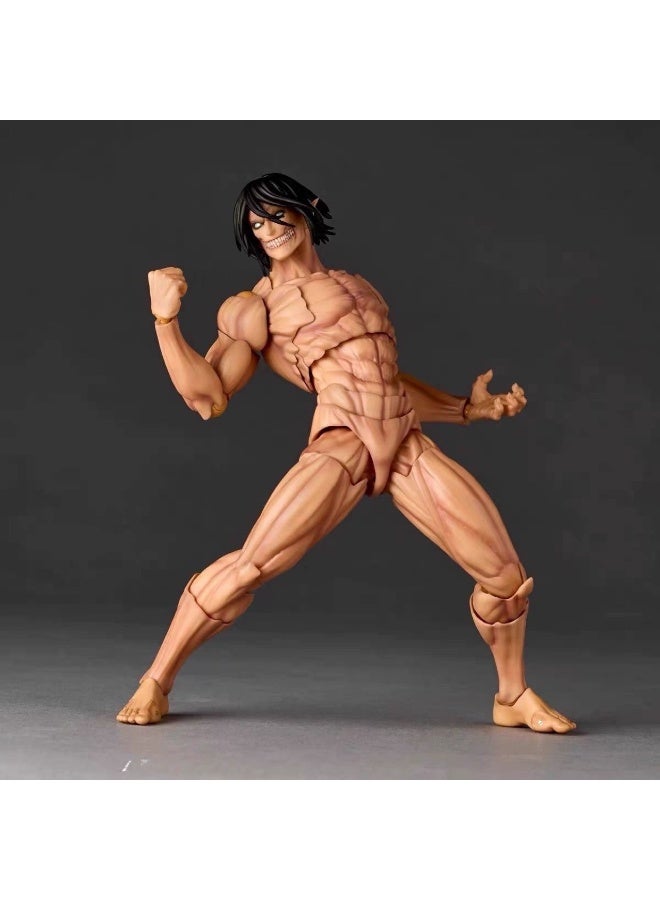 general Attack on Titan Movable Doll Model Decoration Eren Yeager Desktop Decoration Toy Gift for Family and Friends - Image 2