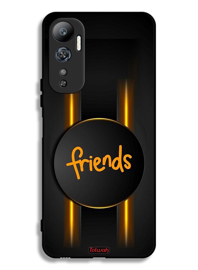Tolwak Infinix Hot 20 4G Protective Case Cover Friends - Image 2