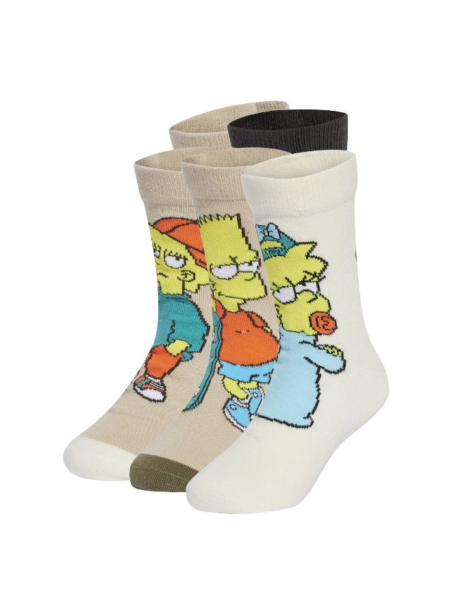 Adidas Simp 5Pp So Brown Training Socks For Junior 7.5K - 9.5K - Image 1