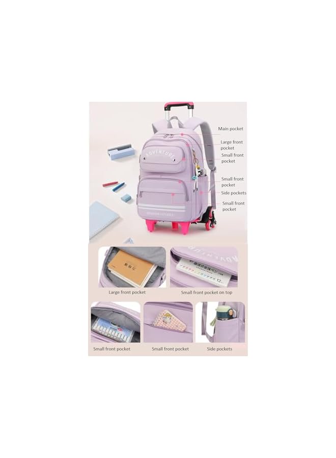 S-TOP girls Rolling Backpack Rolling backpack - Image 2