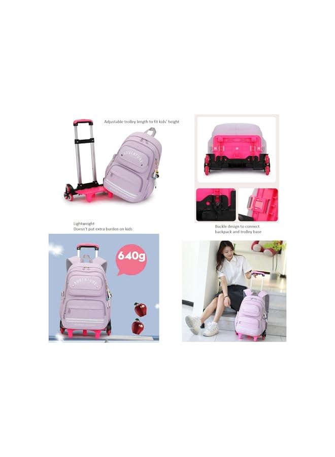 S-TOP girls Rolling Backpack Rolling backpack - Image 3