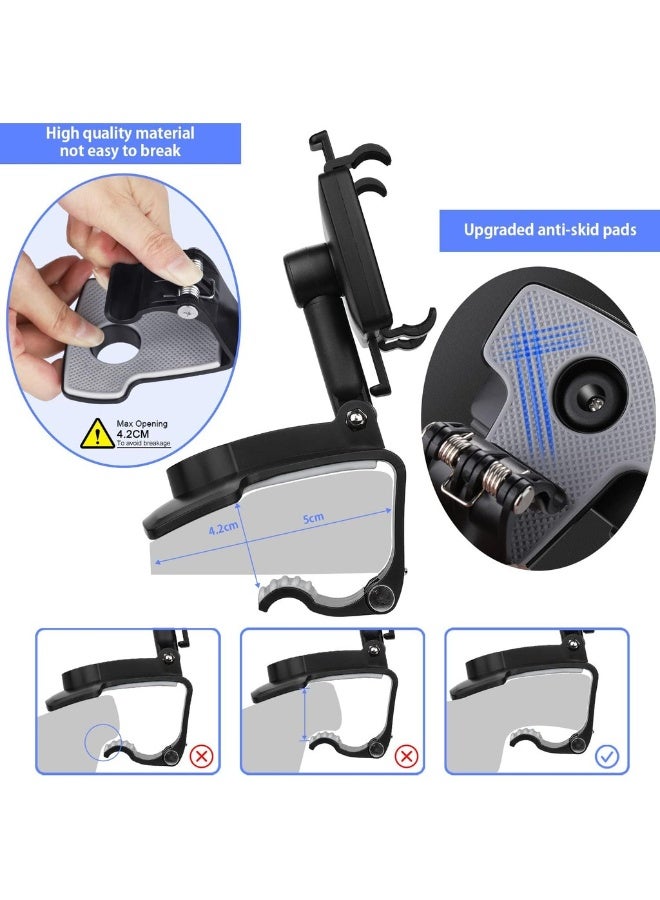 Non-Slip Car Phone Clip Holder Dashboard Cellphone Mount HUD Mobile Phone Holder For Car Compatible For IPhone 13 12 11 Pro Max XS XR SE X 8 7 6 Plus 6S Samsung Galaxy S20 S10 S9 S - Image 2